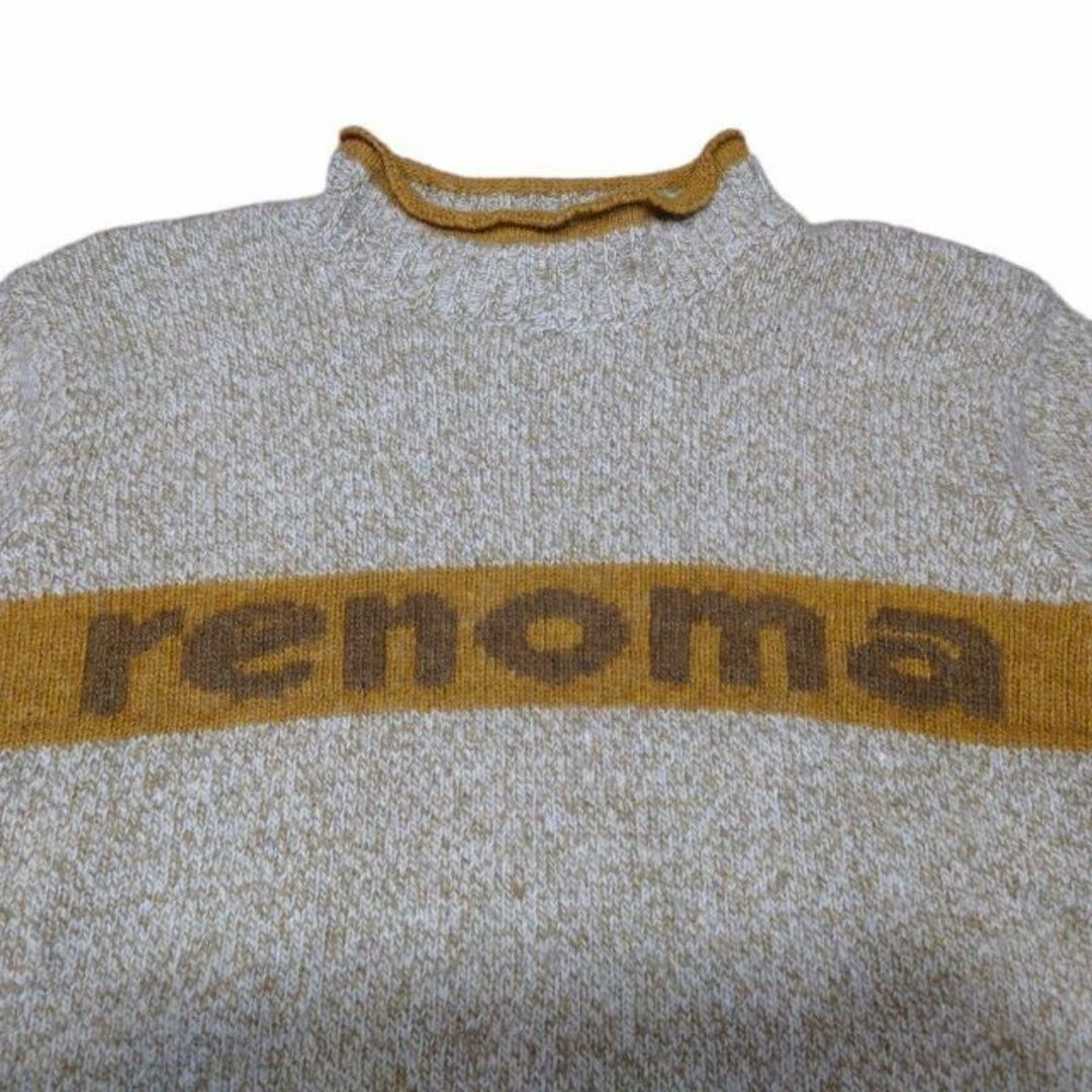 イタリア製 renoma アンゴラ混 ニットセーター レノマ ロールネック 5