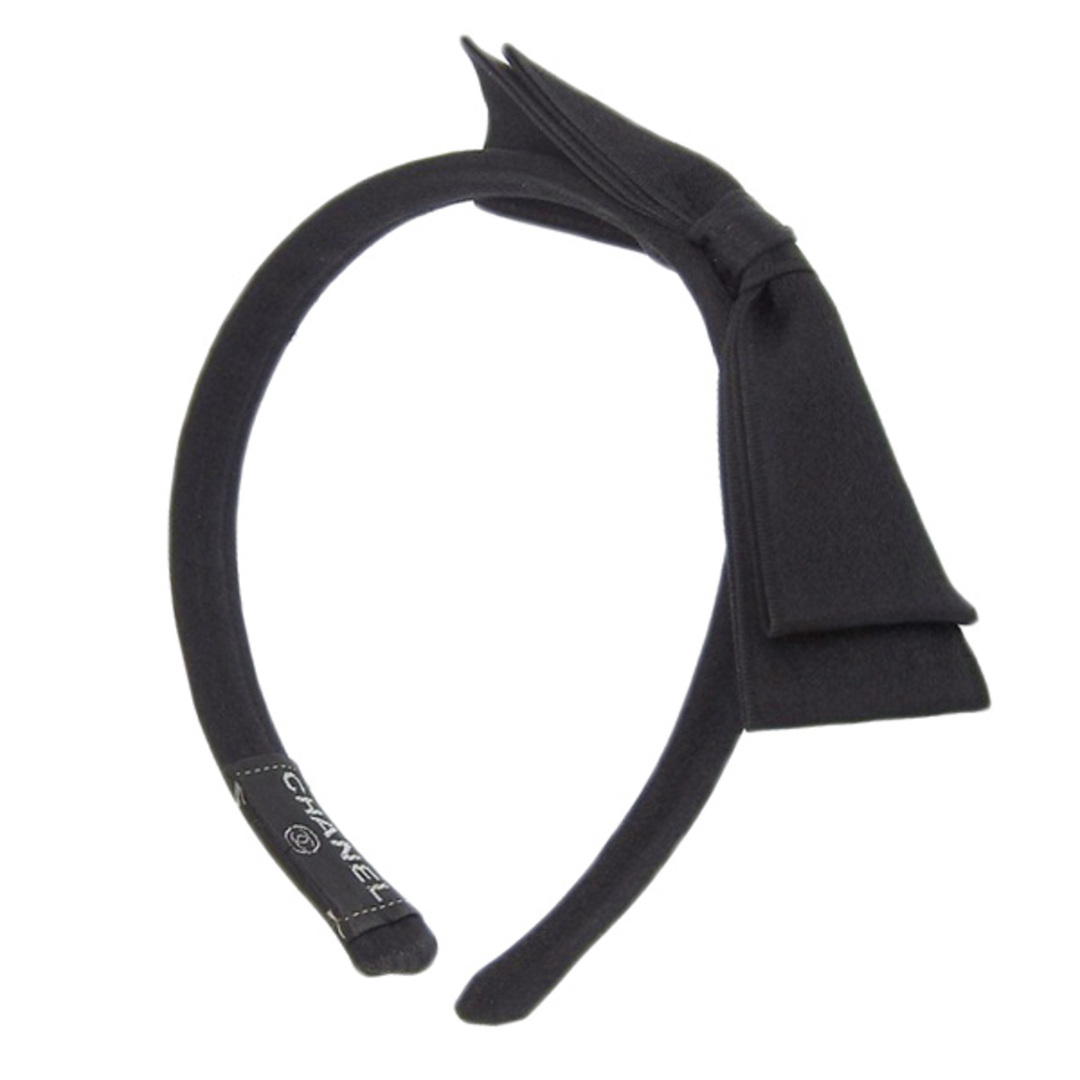 CHANEL - 【中古】CHANEL シャネル サテン リボン カチューシャ