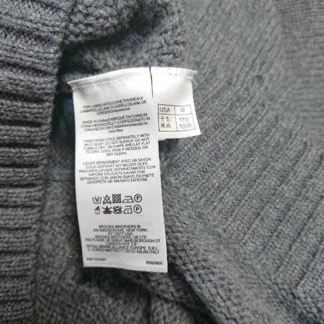 BROOKS BROTHERS ハーフジップケーブルニットセーター-