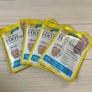 Double Effect FOOT peeling mask 4枚セット(フットケア)