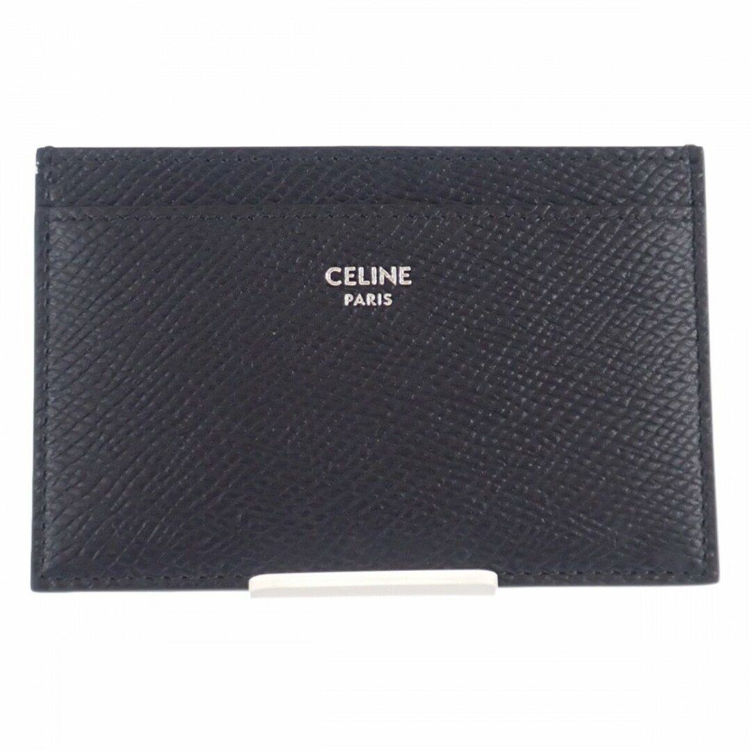 【SAランク】CELINE セリーヌ カードホルダー 10B703BEL.38SI  カードケース 名刺入れ グレインドカーフスキン レザー ブラック ユニセックス【ISEYA】 1