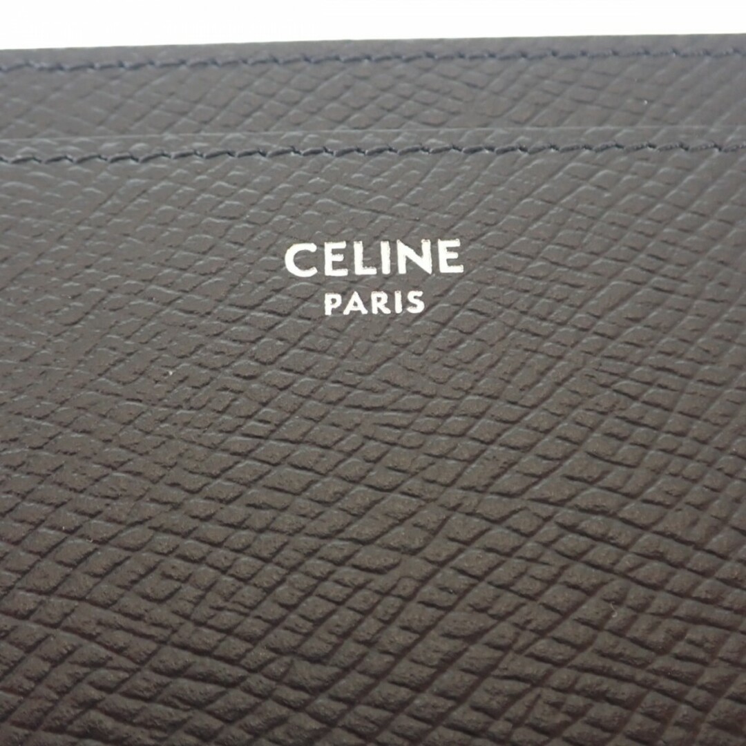 【SAランク】CELINE セリーヌ カードホルダー 10B703BEL.38SI  カードケース 名刺入れ グレインドカーフスキン レザー ブラック ユニセックス【ISEYA】 4