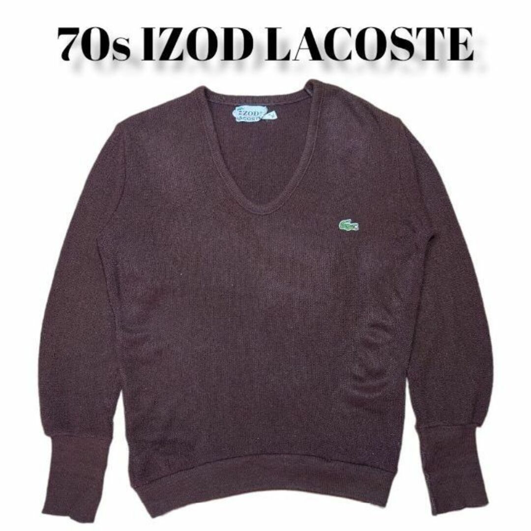 LACOSTE - 70s 糸巻きタグ IZOD LACOSTE 古着 ラコステ ヴィンテージの