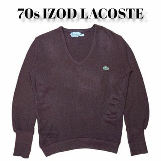 ラコステ(LACOSTE)の70s 糸巻きタグ IZOD LACOSTE 古着 ラコステ ヴィンテージ(ニット/セーター)