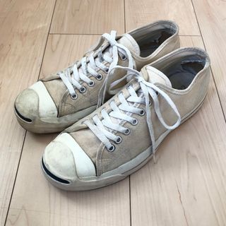 コンバース(CONVERSE)のコンバース 90s ジャックパーセル キャンバス USA製 白 27くらい(スニーカー)