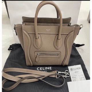 セリーヌ(celine)の美品　セリーヌ　ラゲージナノ　2023年購入(ショルダーバッグ)