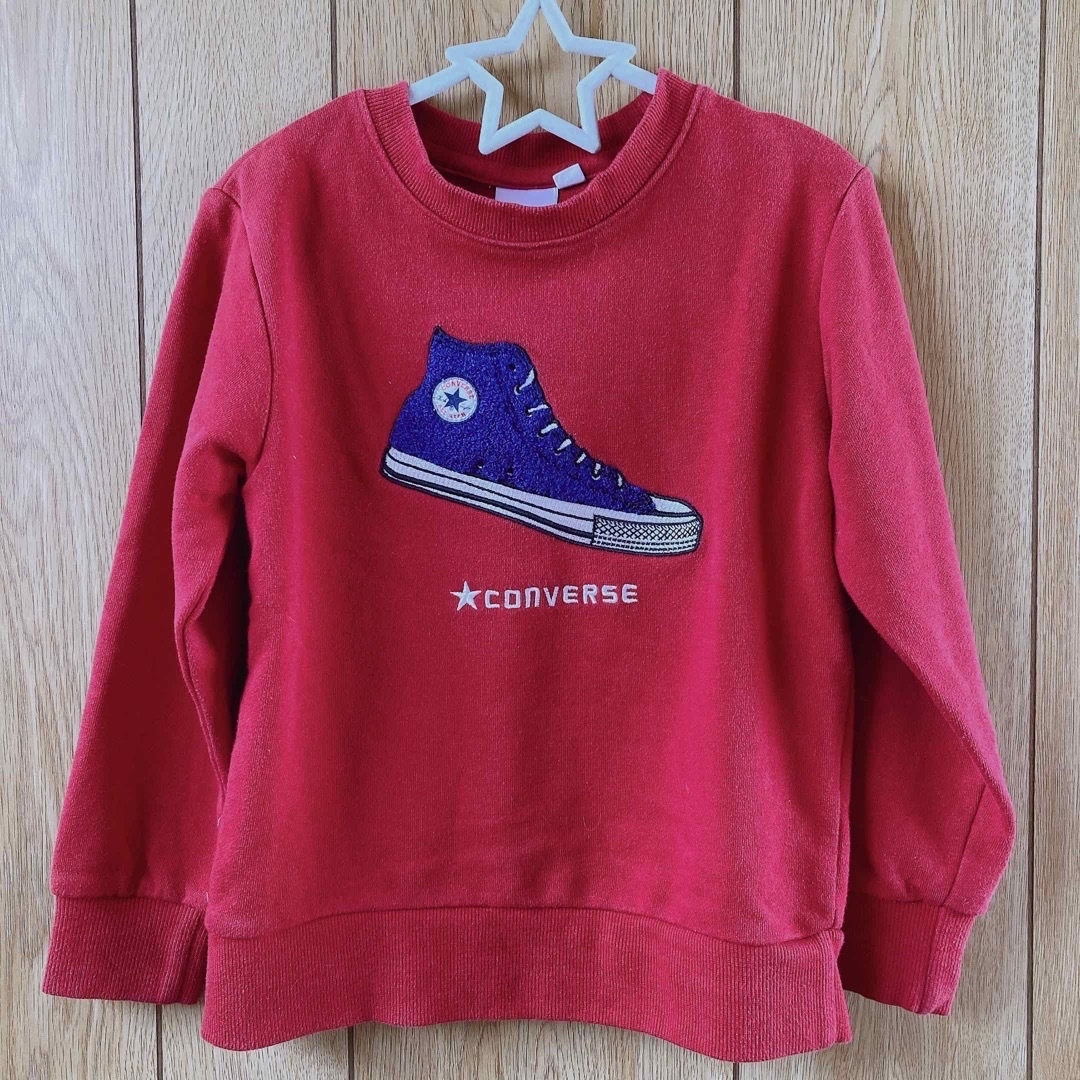 CONVERSE(コンバース)のconverseコラボ　120センチ　トレーナー キッズ/ベビー/マタニティのキッズ服男の子用(90cm~)(Tシャツ/カットソー)の商品写真