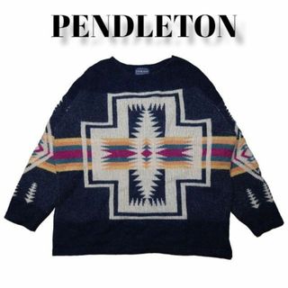 ペンドルトン(PENDLETON)のPENDLETON ネイティブ柄 ニットセーター ビッグプリント ペンドルトン(ニット/セーター)