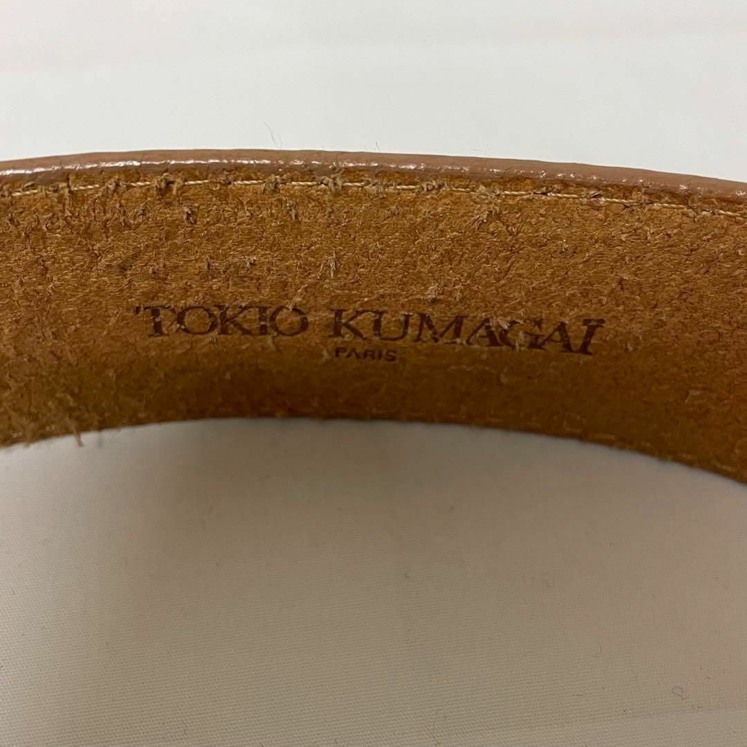 伝説の天才デザイナー!!TOKIO KUMAGAI レザーベルト キャメル 美品