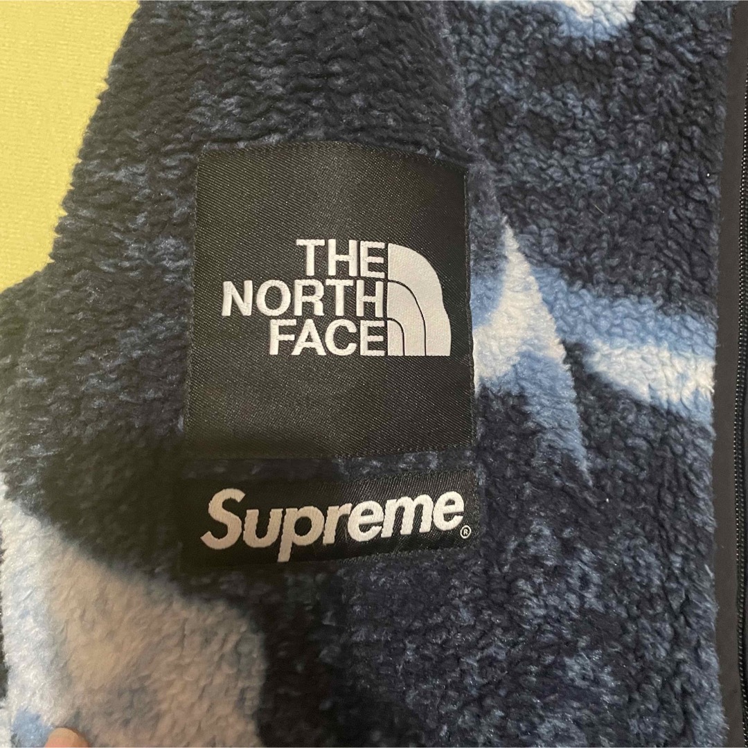 Supreme Thenorthface Fleece jaket denim