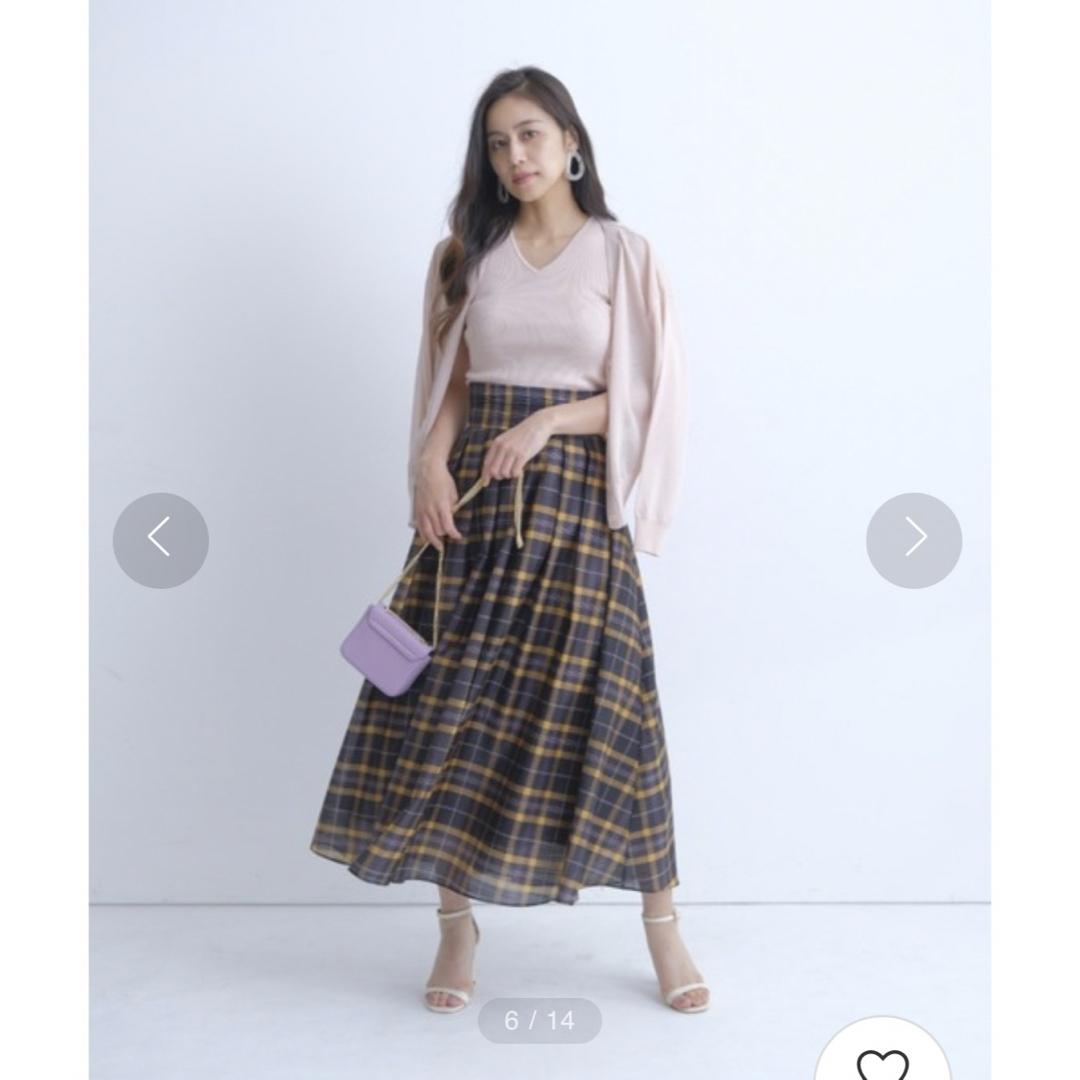 Mystrada(マイストラーダ)のマイストラーダ チェック スカート 34 秋服🍂 レディースのスカート(ロングスカート)の商品写真