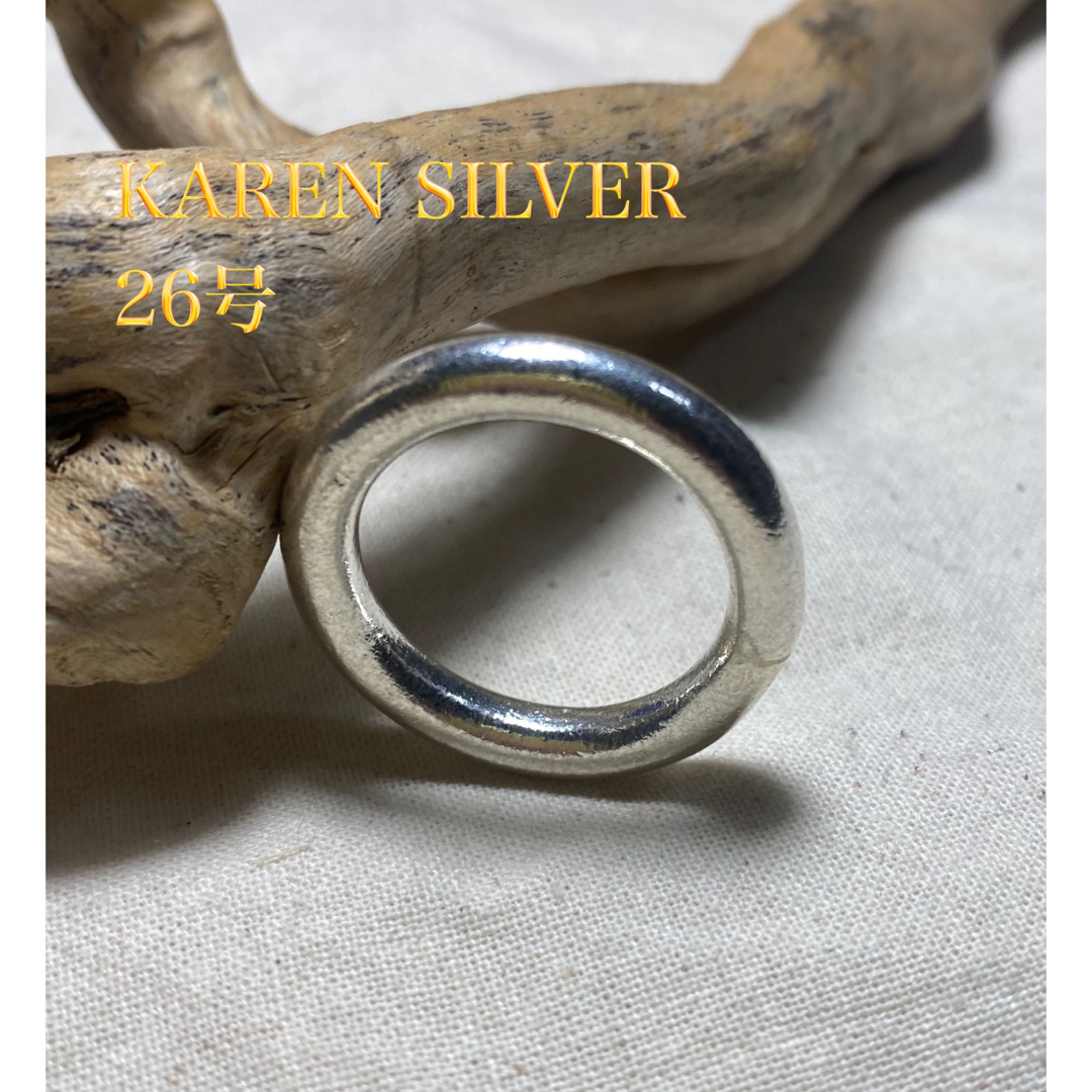 カレンシルバー　ハンドメイド　スターリングシルバー925リング　高純度　26号 メンズのアクセサリー(リング(指輪))の商品写真
