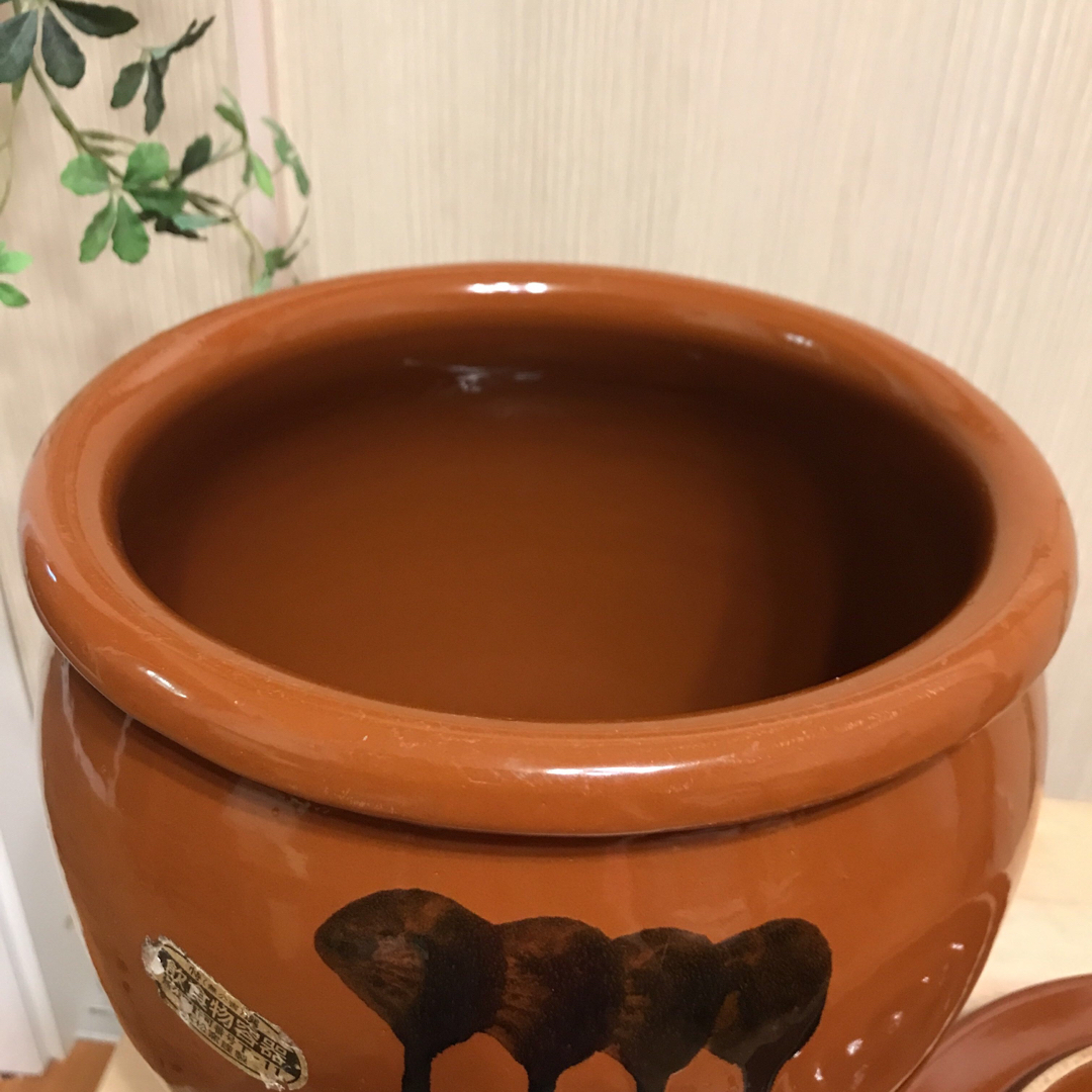 日本製【4号かめ 】久松窯 丸かめ 保存陶器 梅干しぬか漬け味噌 日本製【4号かめ 】久松窯 丸かめ 保存陶器 梅干しぬか漬け味噌