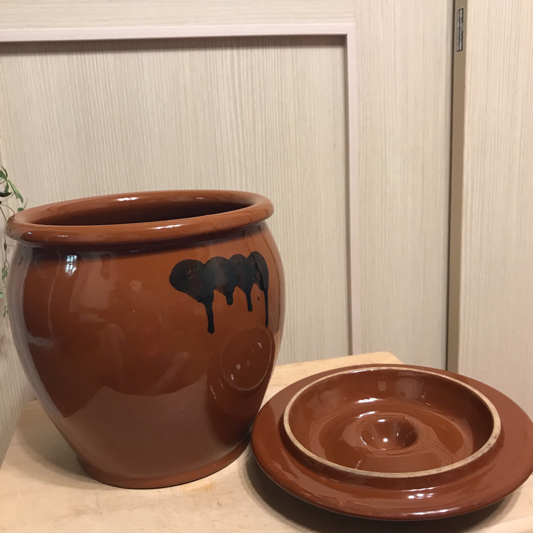 日本製【4号かめ 】久松窯 丸かめ 保存陶器 梅干しぬか漬け味噌 日本製【4号かめ 】久松窯 丸かめ 保存陶器 梅干しぬか漬け味噌