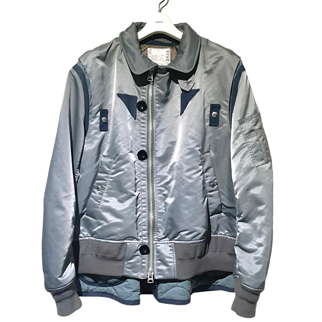 sacai(サカイ)の22aw sacai サカイ Nylon Twill Mix Blouson メンズのジャケット/アウター(ブルゾン)の商品写真