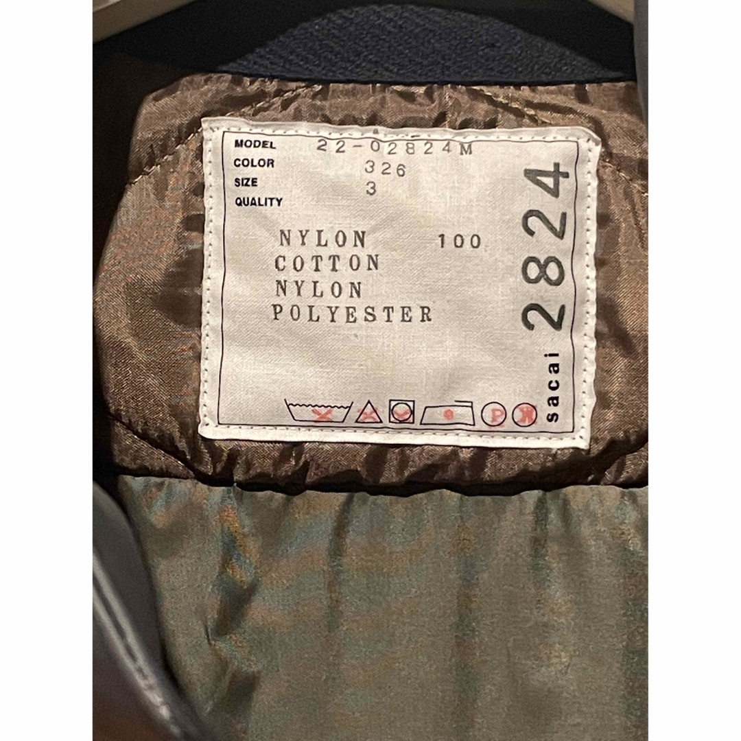 sacai(サカイ)の22aw sacai サカイ Nylon Twill Mix Blouson メンズのジャケット/アウター(ブルゾン)の商品写真