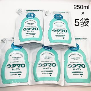 トウホウ(東邦)のウタマロ キッチン 詰め替え用 250ml×５袋セット　ウタマロキッチン(洗剤/柔軟剤)