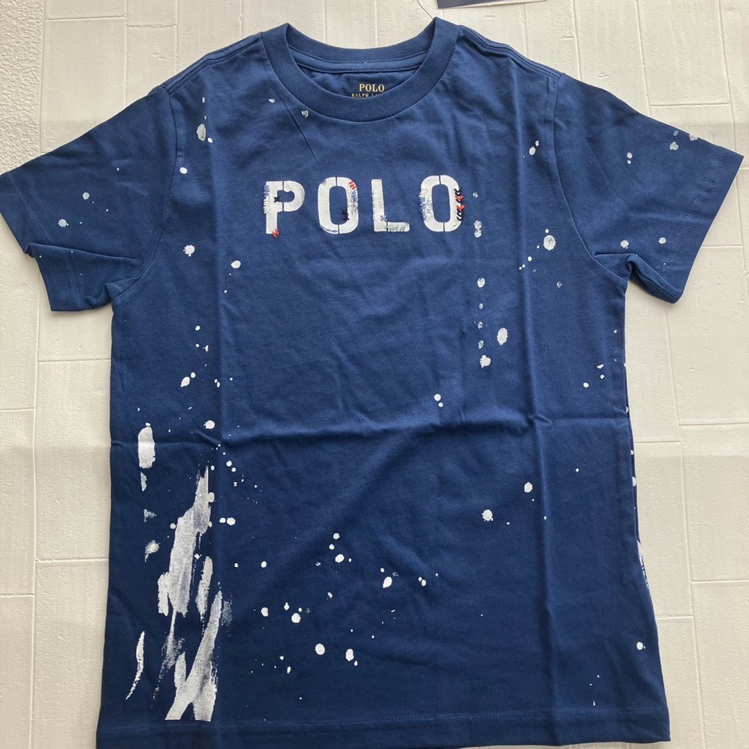 Ralph Lauren(ラルフローレン)の24m90cm   ラルフローレン  半袖　ペイント　ロゴt キッズ/ベビー/マタニティのキッズ服男の子用(90cm~)(Tシャツ/カットソー)の商品写真