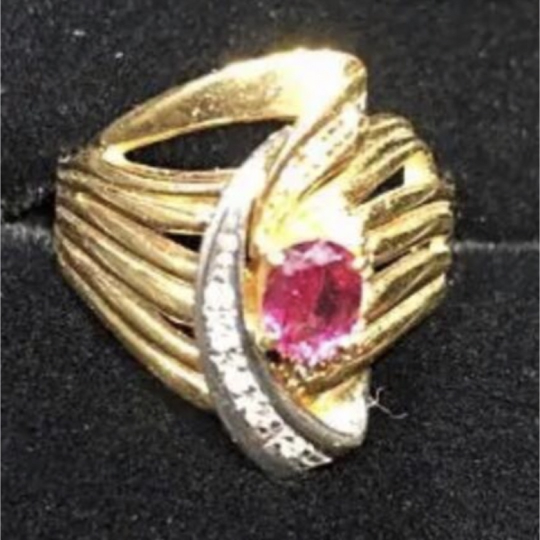 ルビー　ダイヤモンド　リング レディースのアクセサリー(リング(指輪))の商品写真