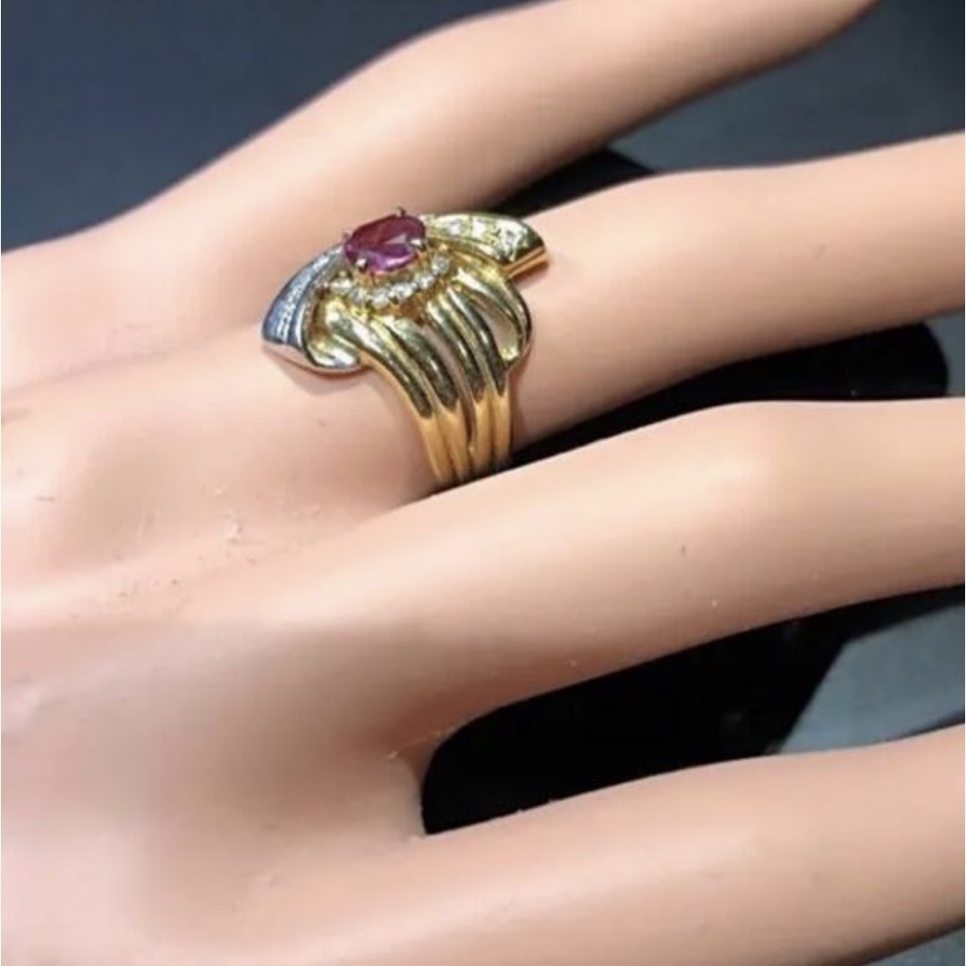 ルビー　ダイヤモンド　リング レディースのアクセサリー(リング(指輪))の商品写真