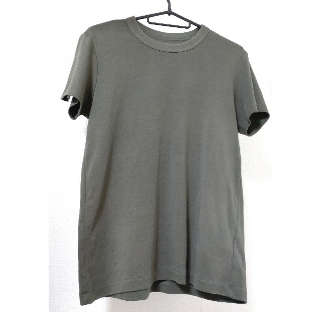 UNIQLO(ユニクロ)のUNIQLO　クルーネックT（半袖）グレー レディースのトップス(Tシャツ(半袖/袖なし))の商品写真