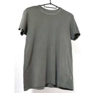 ユニクロ(UNIQLO)のUNIQLO　クルーネックT（半袖）グレー(Tシャツ(半袖/袖なし))