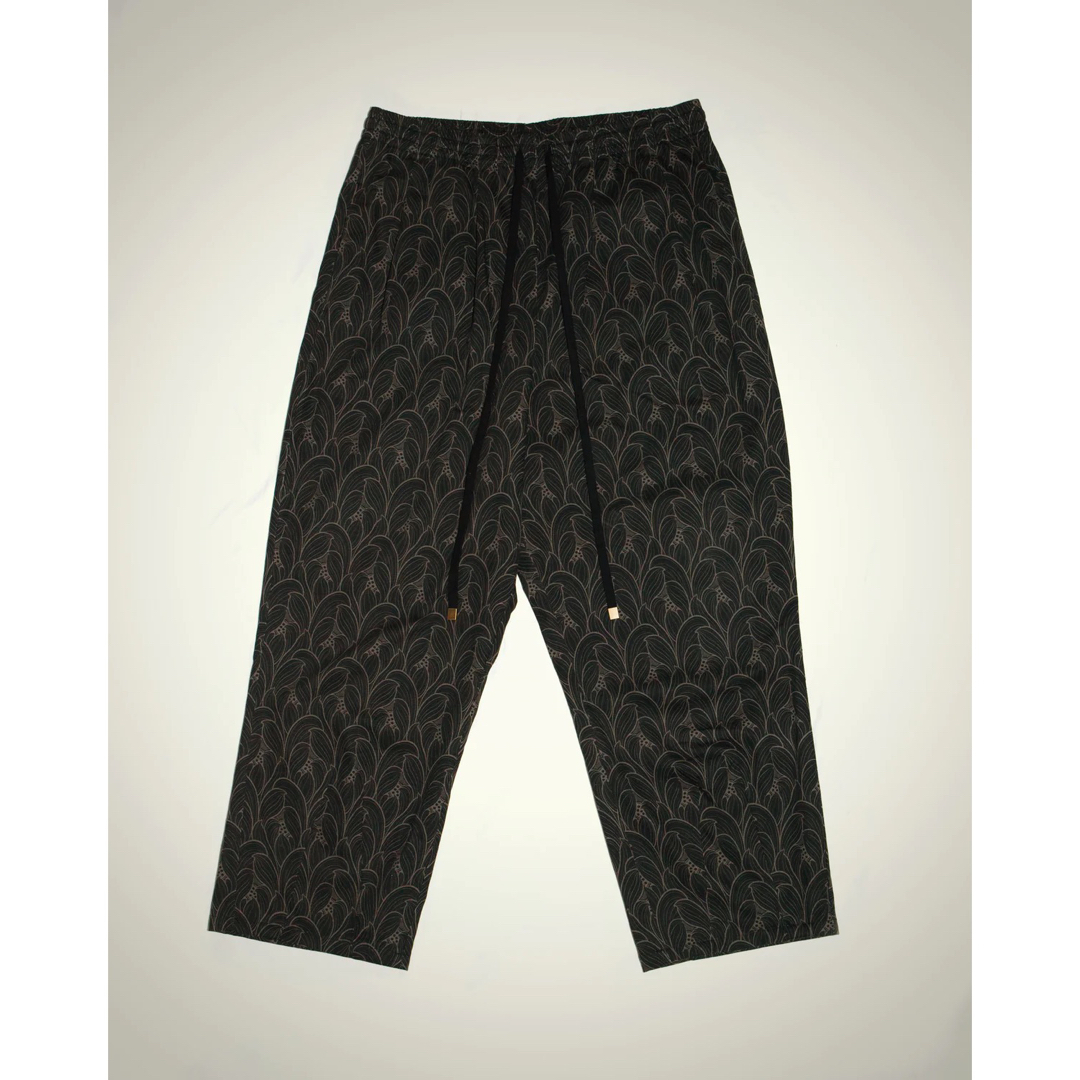 LOTUS BUDS PATTERN TROUSERS L