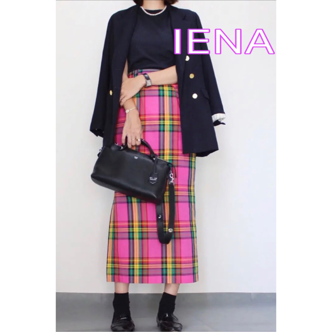 IENA(イエナ)のIENA chere deveaux  チェックタイトスカート レディースのスカート(ロングスカート)の商品写真