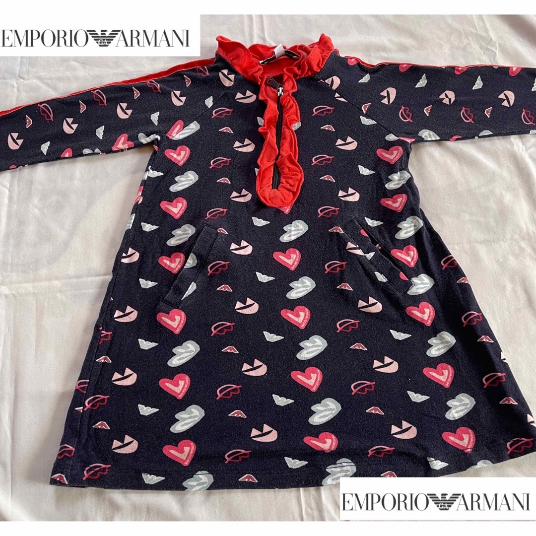 エンポリオアルマーニ　ワンピース　EMPORIO ARMANI  74cm キッズ/ベビー/マタニティのキッズ服女の子用(90cm~)(ワンピース)の商品写真