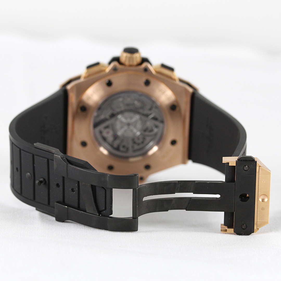 ウブロ HUBLOT キングパワー ウニコ キングゴールド 701.OQ.0180.RX シルバー キングゴールド K18PG/純正Dバックル  純正ラバーベルト 自動巻き メンズ 腕時計