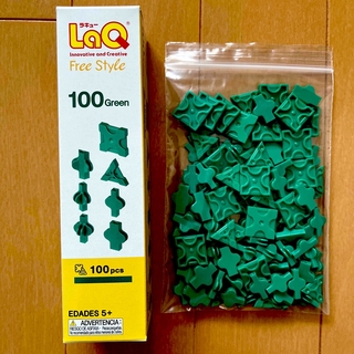 ラキュー(LaQ)のラキューLaQ  グリーン緑100pcs(その他)
