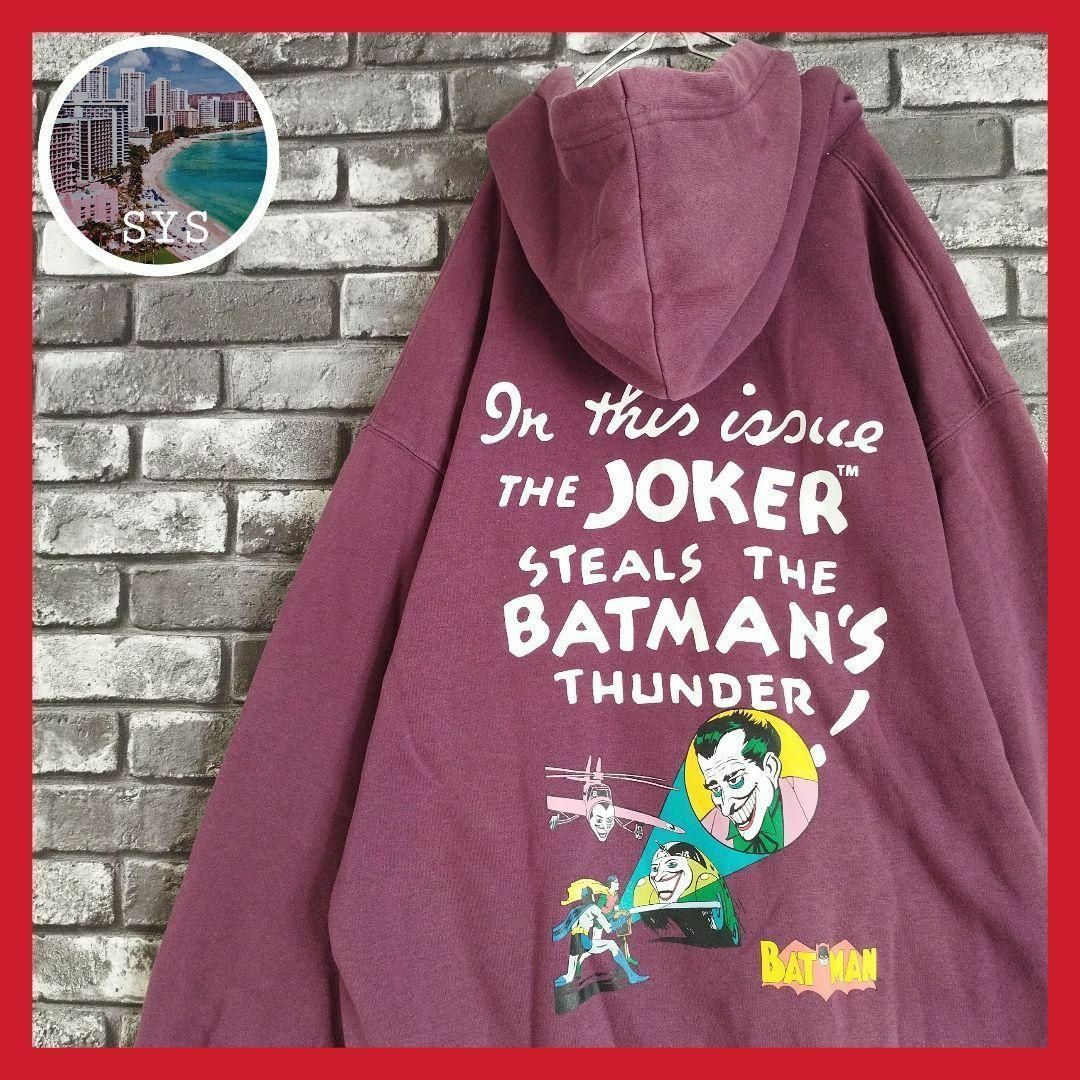 GU - JOKERジョーカーBATMANバットマンプルオーバームービーフーディー