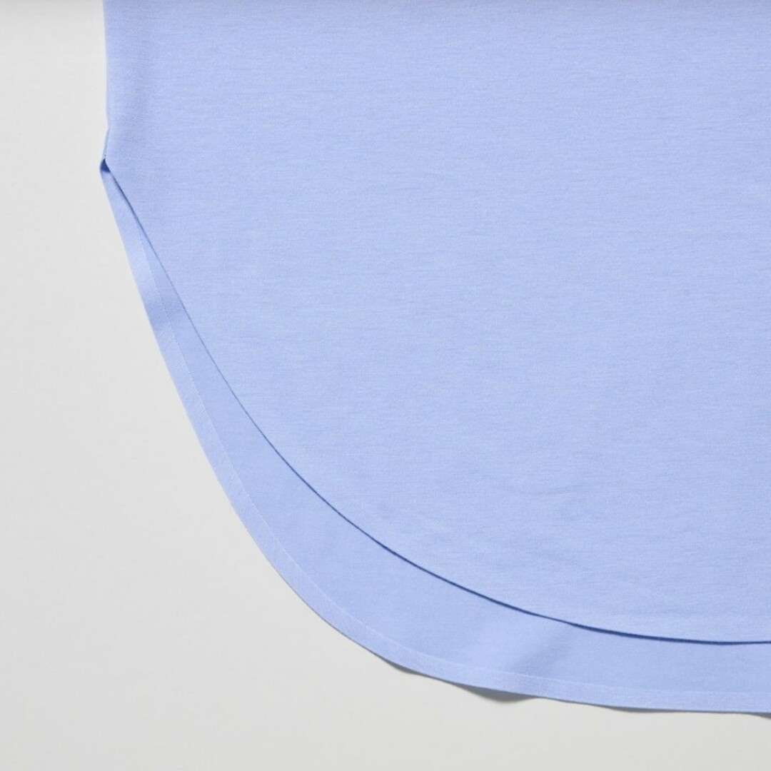 UNIQLO(ユニクロ)のUNIQLO エアリズム Tシャツ M ボートネック シームレス 部屋着 ルーム レディースのトップス(Tシャツ(半袖/袖なし))の商品写真