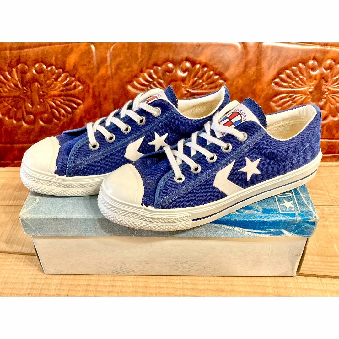 CONVERSE(コンバース)の★70s!USA!コンバース ABA 紺 NBA デッド ビンテージ 238★ レディースの靴/シューズ(スニーカー)の商品写真