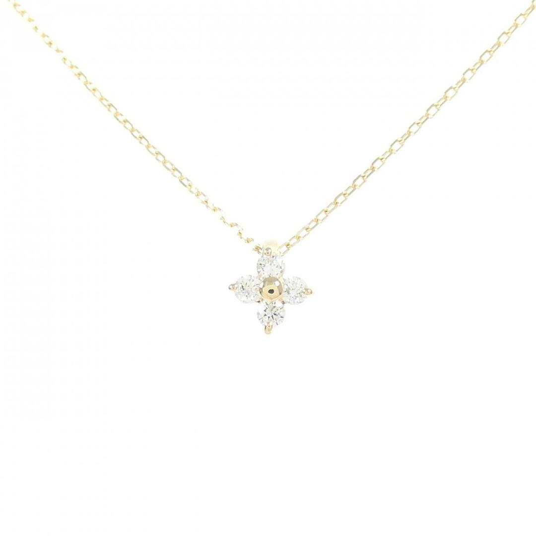 ete K18 ダイヤモンド 0.06ct ネックレス