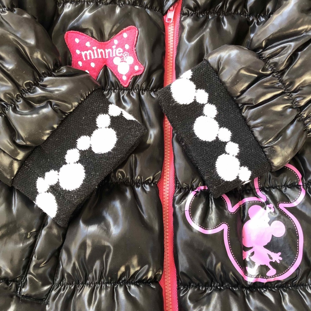 （カワイイ！）Disney ミニー　アウター　黒　80cm 女の子 キッズ/ベビー/マタニティのベビー服(~85cm)(ジャケット/コート)の商品写真