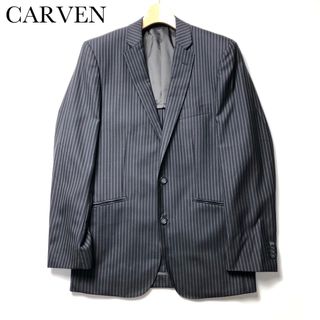 ■新品10万【CARVEN】カルヴェン清潔感漂うネイビーテーラードジャケット50