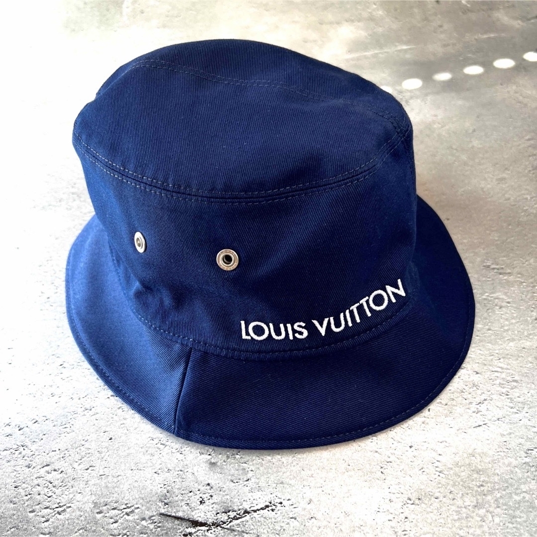 LOUIS VUITTON(ルイヴィトン)の試着のみ【極美品】LOUIS VUITTON モノグラムバンダナ バケットハット メンズの帽子(ハット)の商品写真
