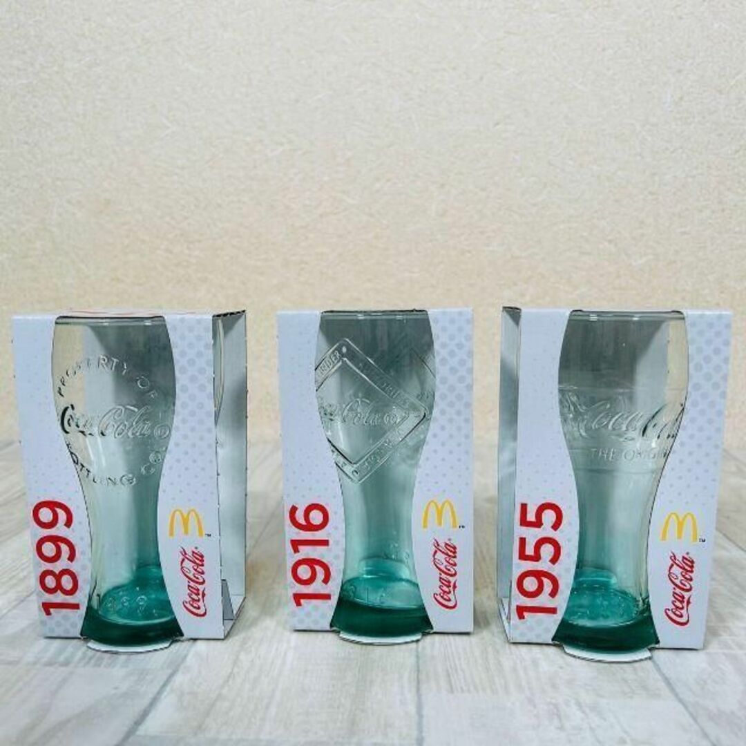 コカ・コーラ(コカコーラ)のコカコーラ 100周年記念 グラス 非売品 ノベルティ 6個セット インテリア/住まい/日用品のキッチン/食器(グラス/カップ)の商品写真