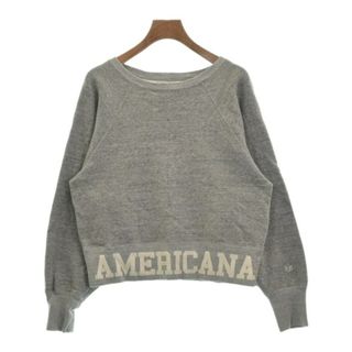 アメリカーナ(AMERICANA)のAmericana アメリカーナ スウェット F グレー 【古着】【中古】(トレーナー/スウェット)