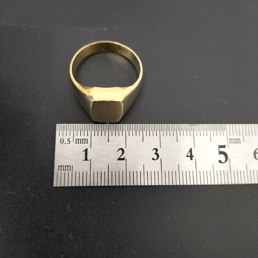 (C91318) K18 リング 指輪 約20号 メンズのアクセサリー(リング(指輪))の商品写真