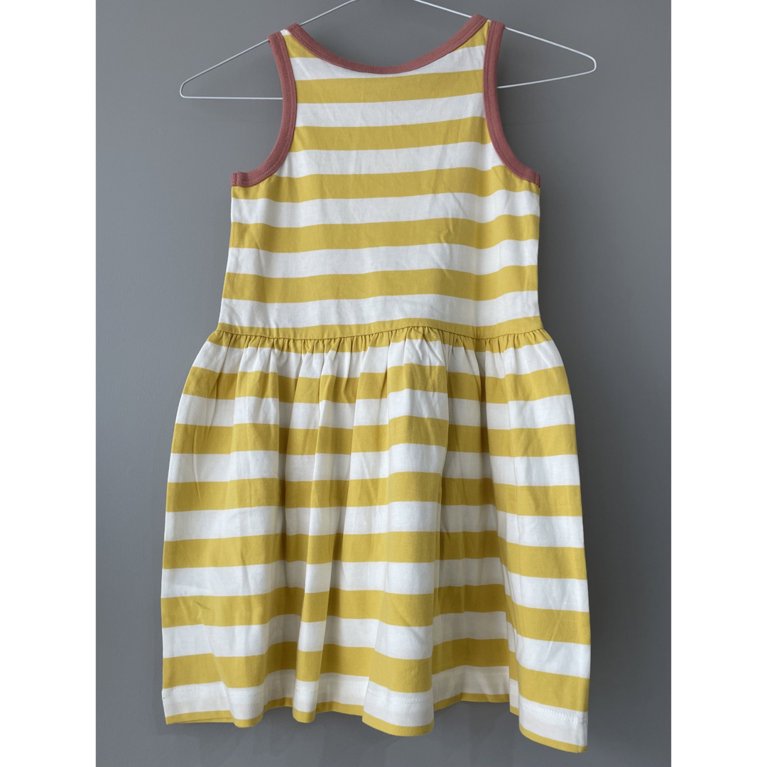 PETIT BATEAU(プチバトー)の【新品】プチバトー  ワンピース　黄色 キッズ/ベビー/マタニティのキッズ服女の子用(90cm~)(ワンピース)の商品写真