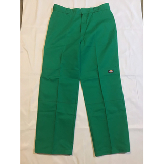 ディッキーズ(Dickies)の美品ディッキーズDickiesカラーワークパンツ完売品ダブルニールーズフィット緑(ワークパンツ/カーゴパンツ)