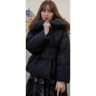 ハーリップトゥ(Her lip to)のherlipto Lace Shell Belted Down Jacket(ダウンジャケット)