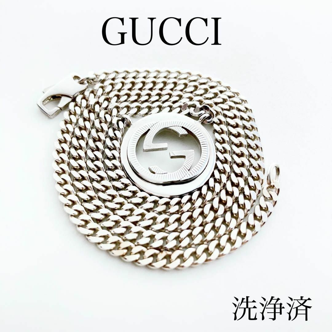 Gucci - 【洗浄済】グッチ GUCCI 925 ネックレス ペンダント シルバー