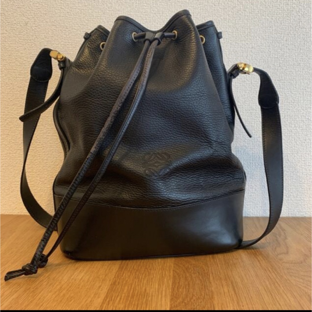 希少!】オールドロエベ LOEWE 巾着 ショルダーバッグ-