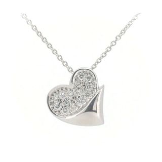 スタージュエリー(STAR JEWELRY)の目立った傷や汚れなし スタージュエリー ダイヤモンド ハート ネックレス 0.18ct K18WG(18金 ホワイトゴールド)(ネックレス)