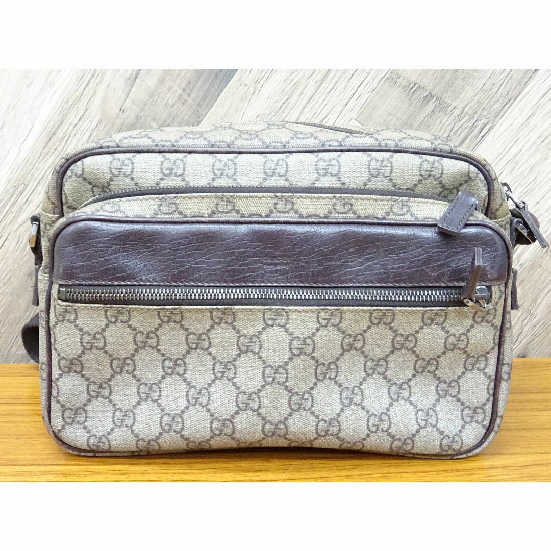 GUCCI - K千014/ グッチ GGスプリーム PVC レザー ショルダーバッグ