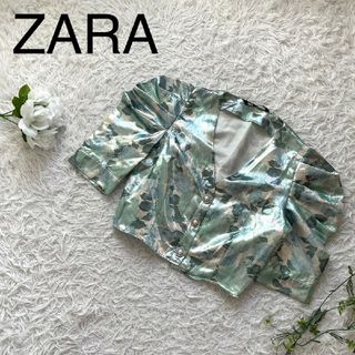 ザラ(ZARA)のZARA  ザラ  パワーショルダー　ショート丈(シャツ/ブラウス(半袖/袖なし))