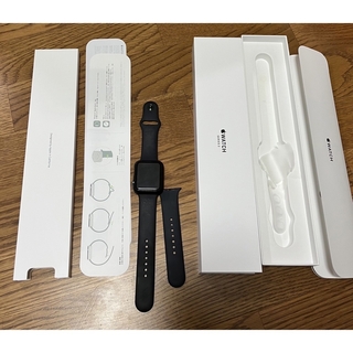アップルウォッチ(Apple Watch)のAPPLE WATCH3 アップルウォッチ3  42mmスペースグレー(腕時計(デジタル))
